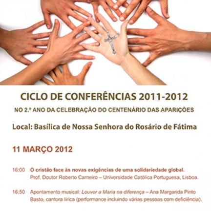 Na tarde de 11 de março, Roberto Carneiro apresenta conferência na Basílica de Fátima